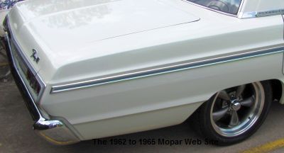 1965 Plymouth Fury III rear passenger side at the 3rd Annual Halloween Car Show