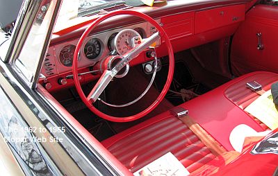 1964 Plymouth Fury dash interior at the 3rd Annual Halloween Car Show