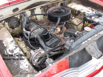 1964 Plymouth Valiant Station Wagon slant six engine at the 3rd Annual Halloween Car Show