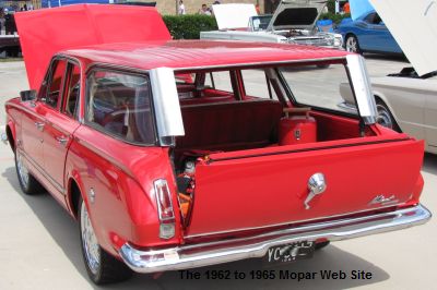 1964 Plymouth Valiant Station Wagon interior at the 3rd Annual Halloween Car Show