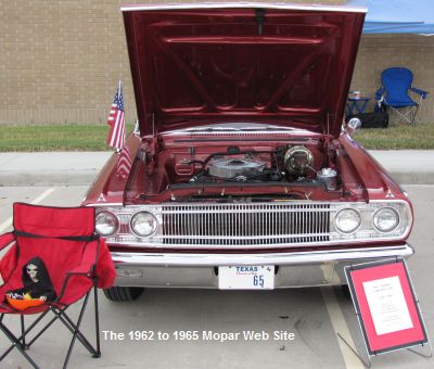 1965 Dodge engine at the 3rd Annual Halloween Car Show
