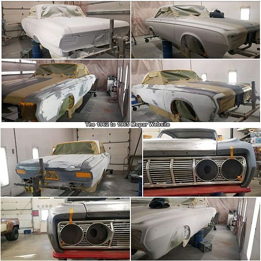 panel stripping on 1964 Plymouth Sport Fury restoration