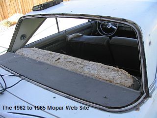 1964 Dodge 440, under construction, rear window