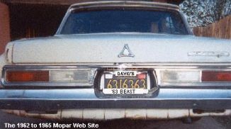 1963 Dodge Polara rear