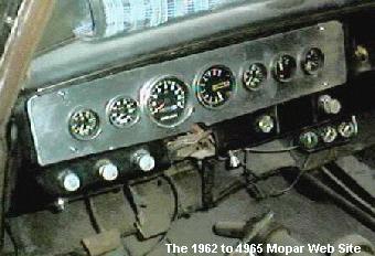 dash 1965 Plymouth Satillite