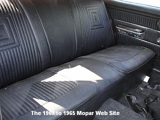 1963/1965 Plymouth Satellite, rear interior