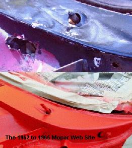 1964 Dodge Polara 500 convertible cowl rust repair