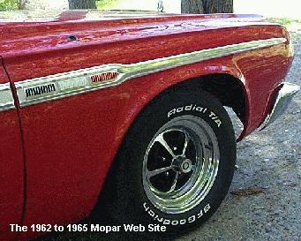 1964 Plymouth Sport Fury pass front fender