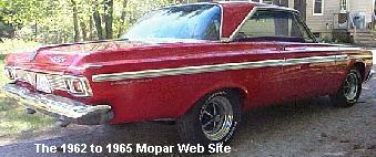 1964 Plymouth Sport Fury rear pass side
