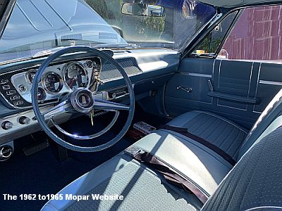 1963 Plymouth Fury front interior
