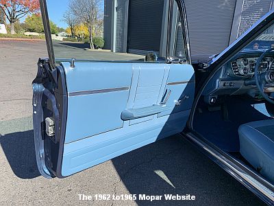 1963 Plymouth Fury door panel interior