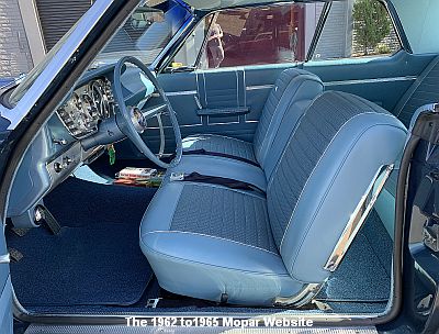 1963 Plymouth Fury front driver side interior