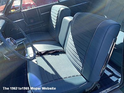 1963 Plymouth Fury front interior
