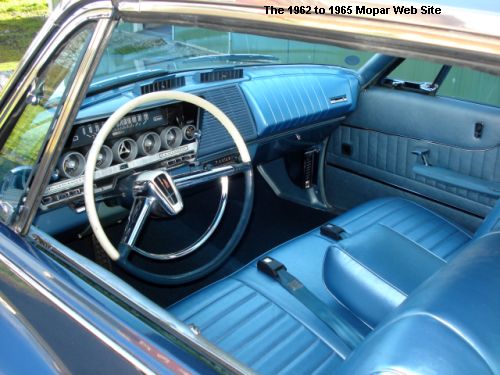1962 Dart 440 dash - interior