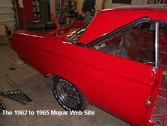 Pass roof rear quarter 1964 Plymouth Sport Fury
